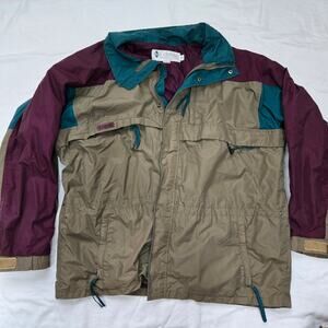 Vintage Columbia Gizzmo All Weather Adventure Colorblock Jacket Coat